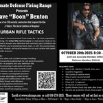 Monday - 10/20/25 - Urban Rifle Tactics - 8:30am - 4:00pm